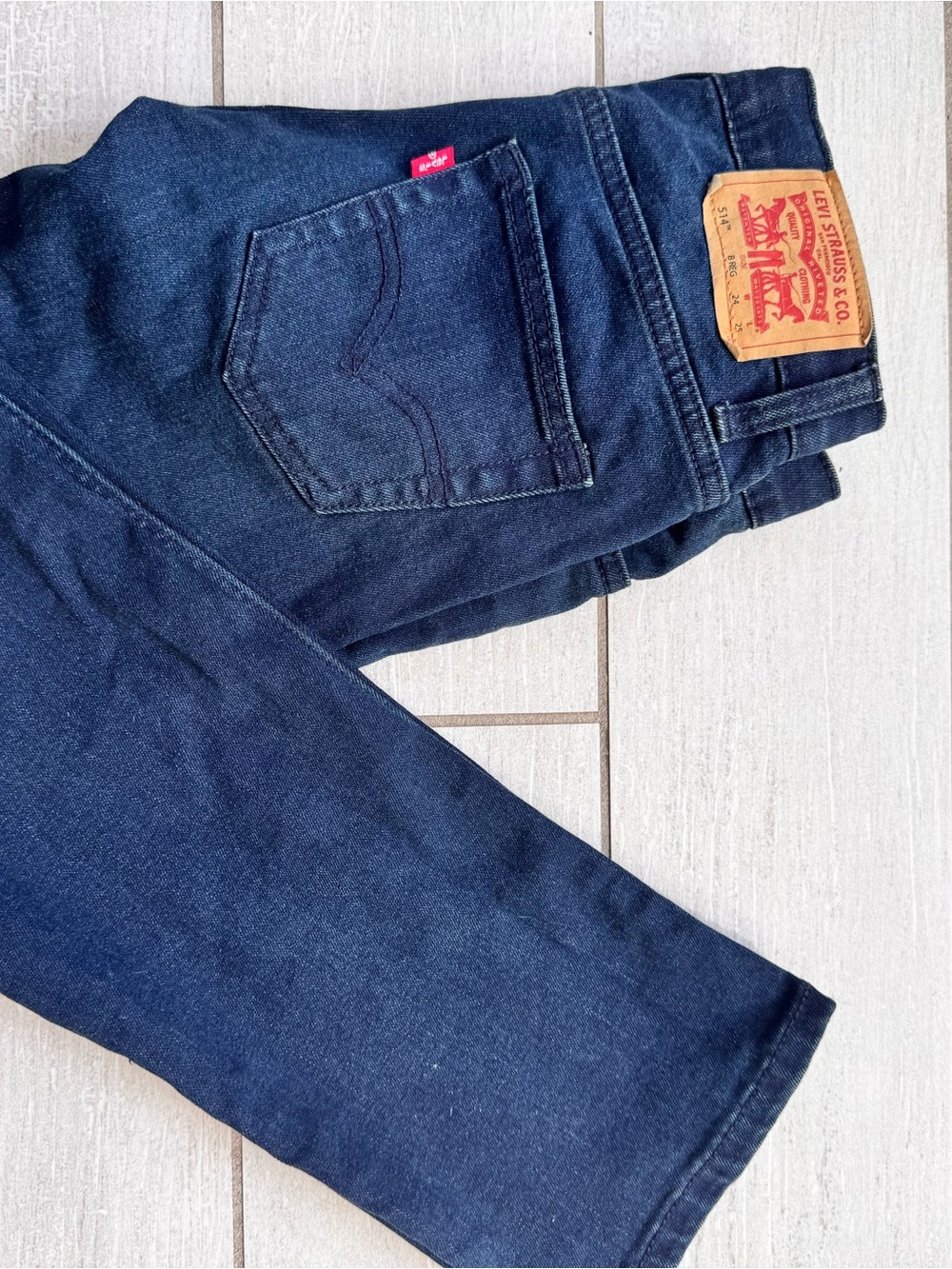 Levi's Boy’s Dark Blue Straight-Leg Jeans